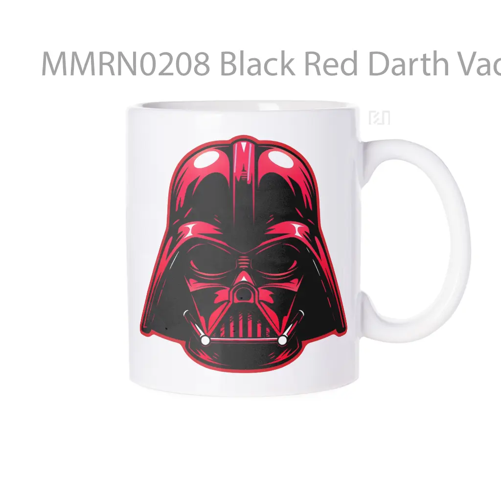 Black Red Darth Vader Head Gelas Keramik Mug