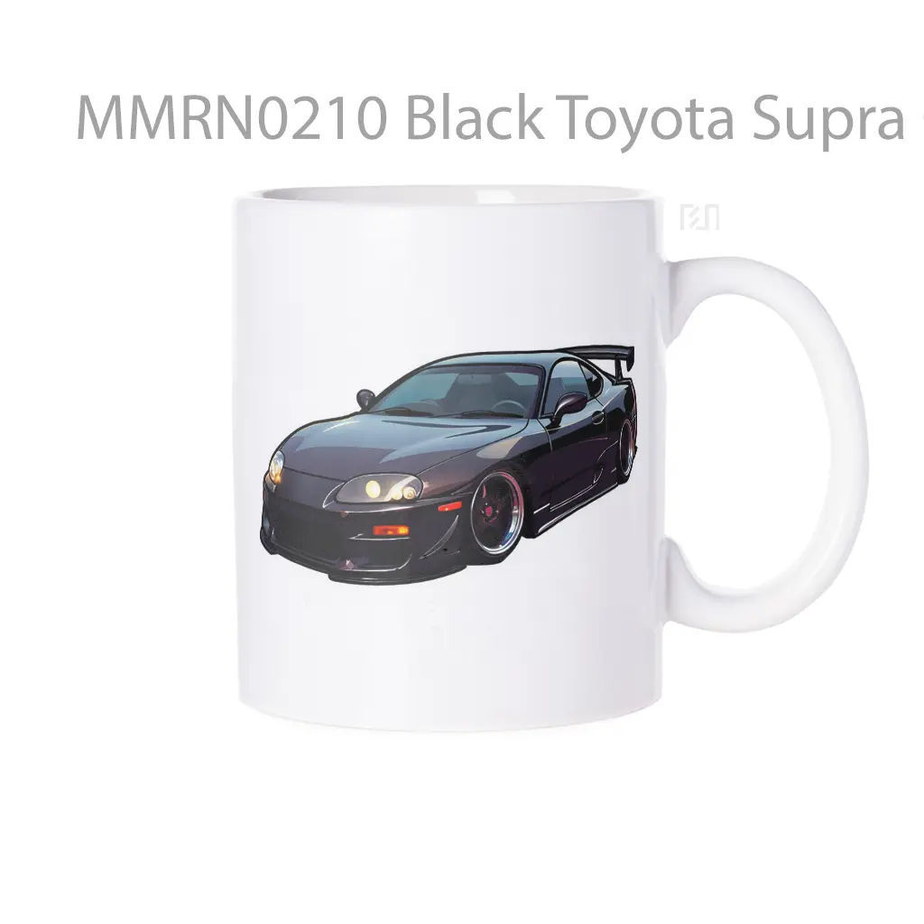 Black Toyota Supra Gelas Keramik Mug