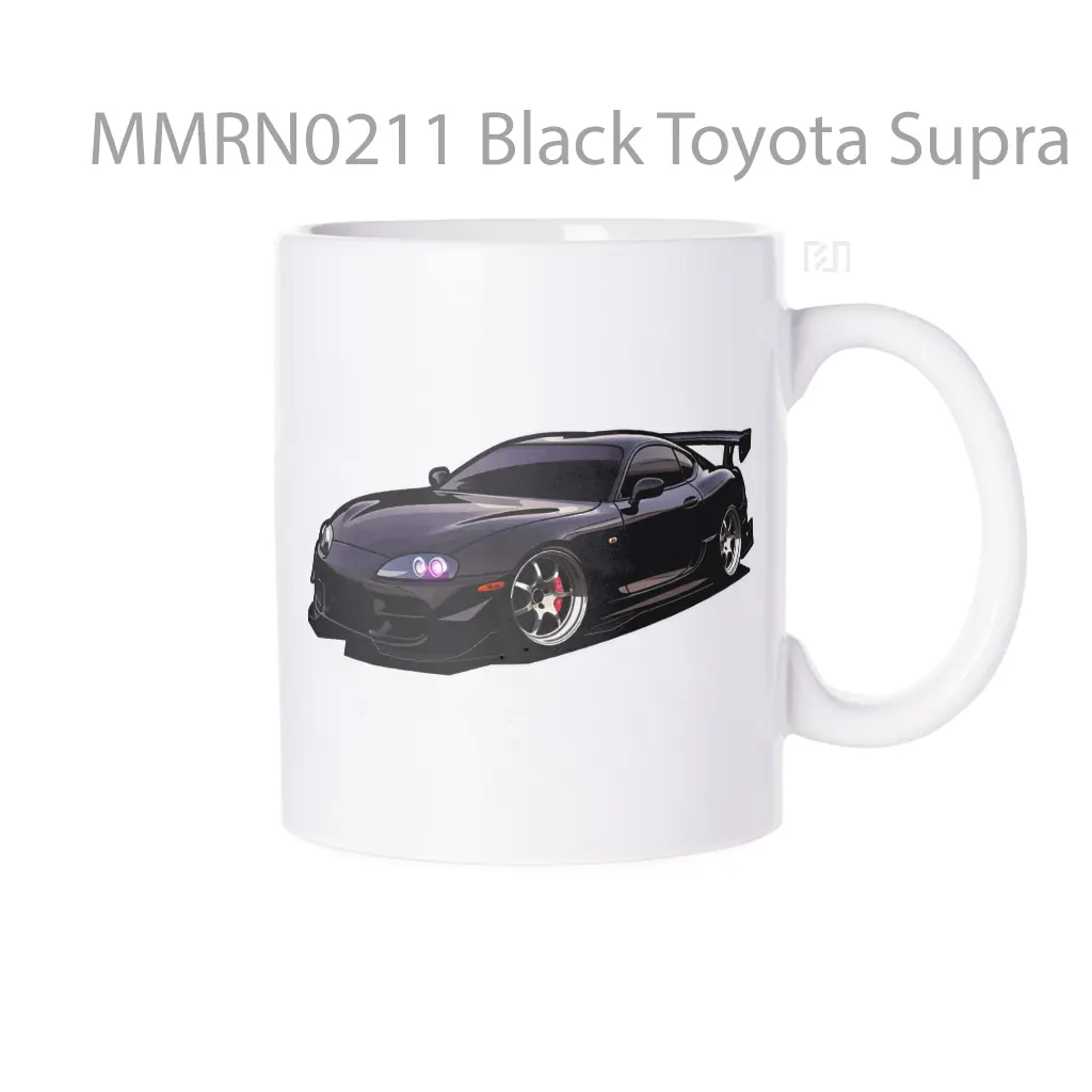 Black Toyota Supra Supercar Gelas Keramik Mug