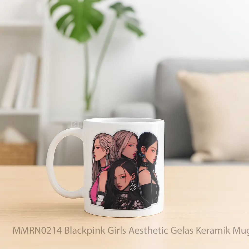 Blackpink Girls Aesthetic Gelas Keramik Mug - Sudut 2