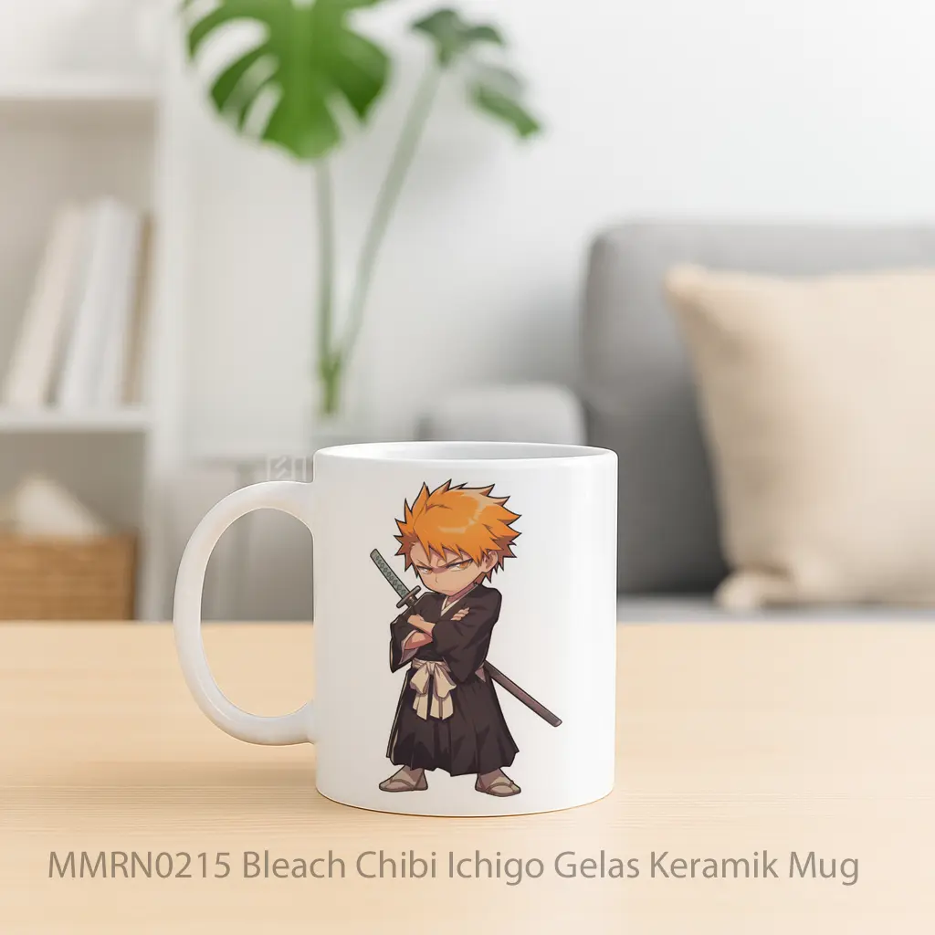 Bleach Chibi Ichigo Gelas Keramik Mug - Sudut 2