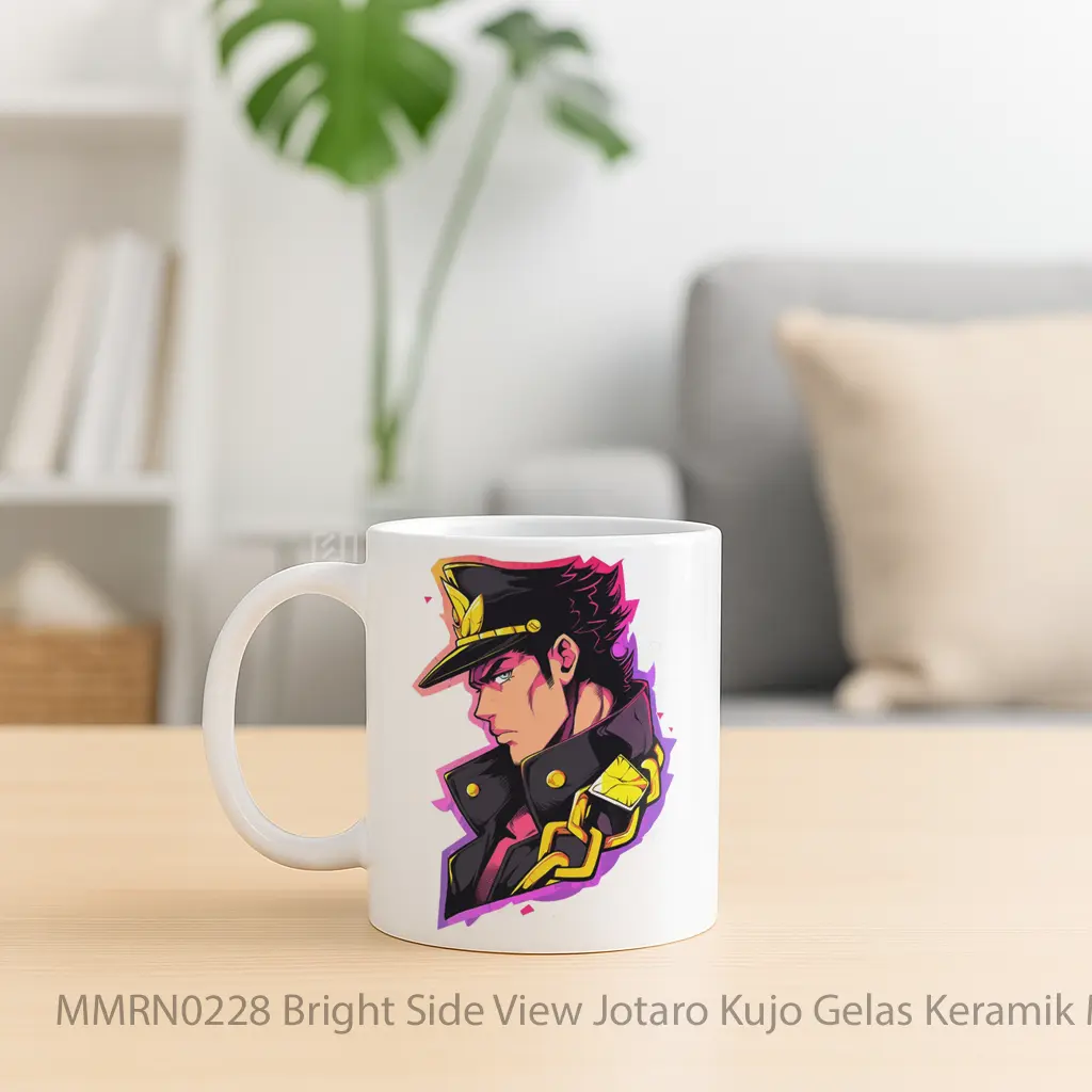 Bright Side View Jotaro Kujo Gelas Keramik Mug - Tampak Kanan