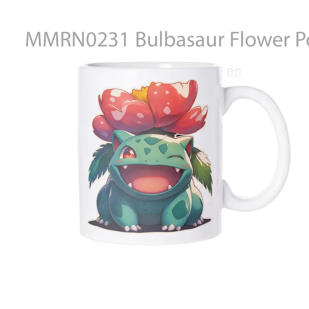 Bulbasaur Flower Pokemon %281%29 Gelas Keramik Mug