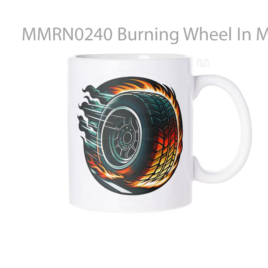 Burning Wheel In Motion Gelas Keramik Mug