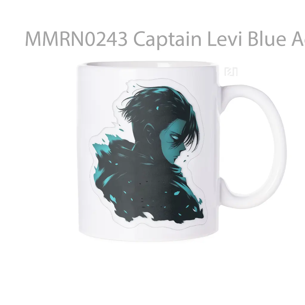 Captain Levi Blue Aesthetic Gelas Keramik Mug
