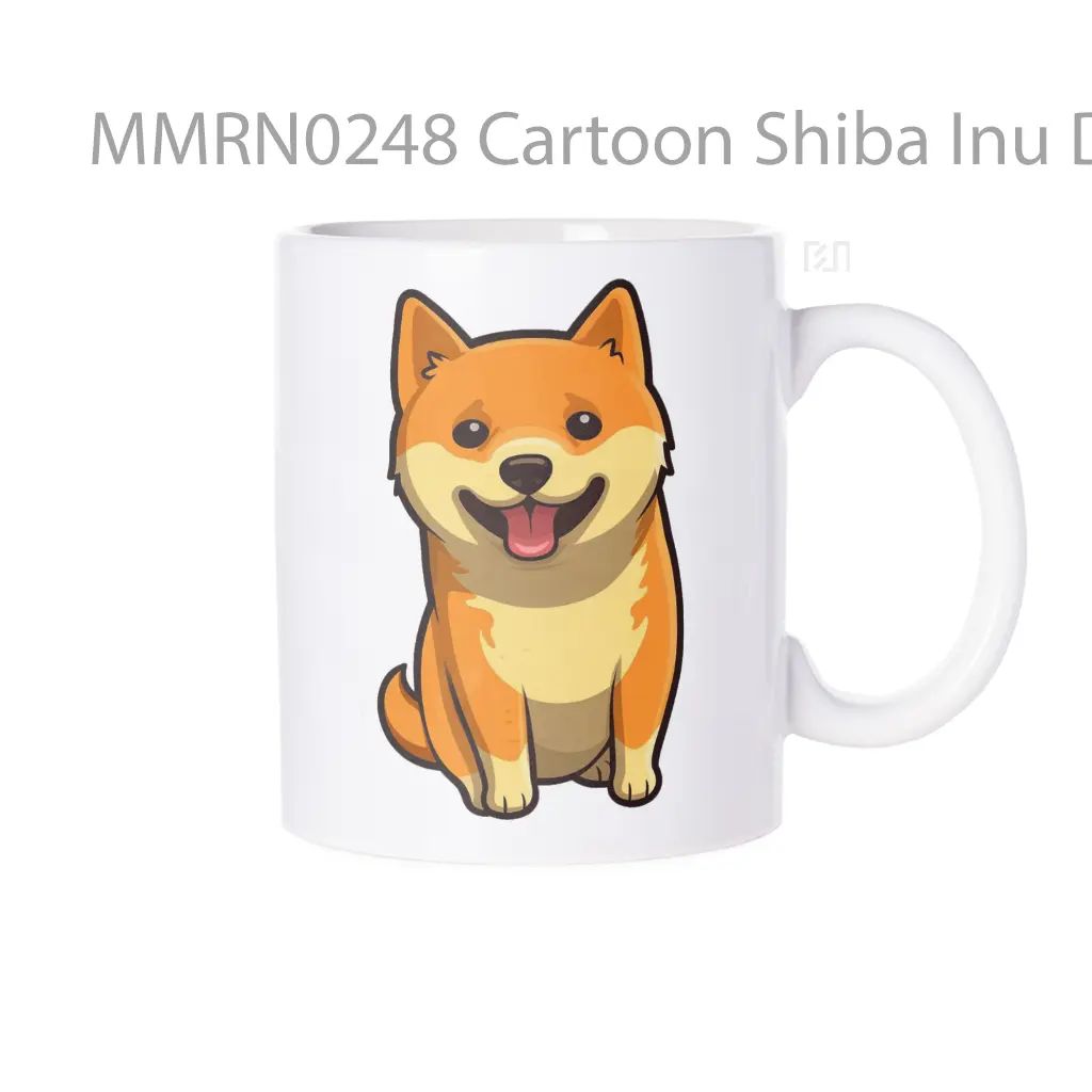 Cartoon Shiba Inu Dog Gelas Keramik Mug