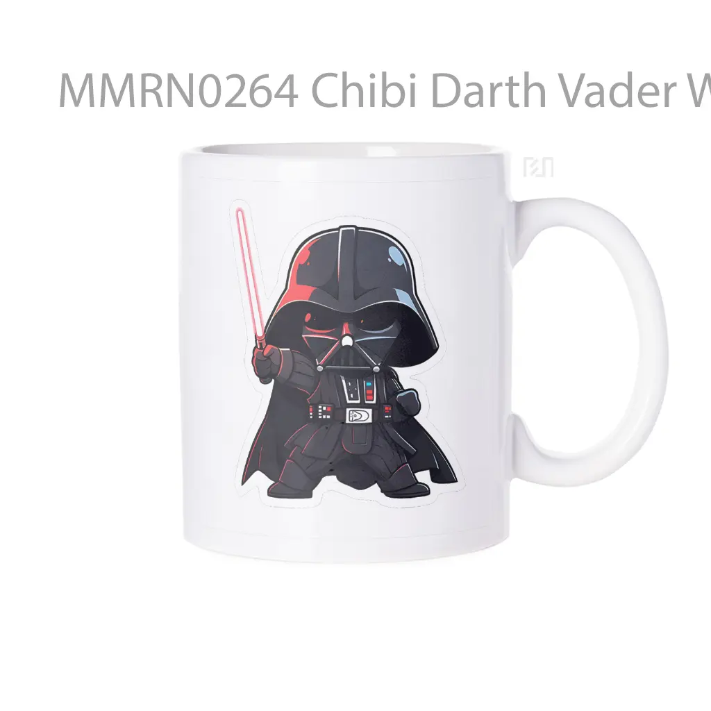 Chibi Darth Vader With Lightsaber Star Wars Gelas Keramik Mug