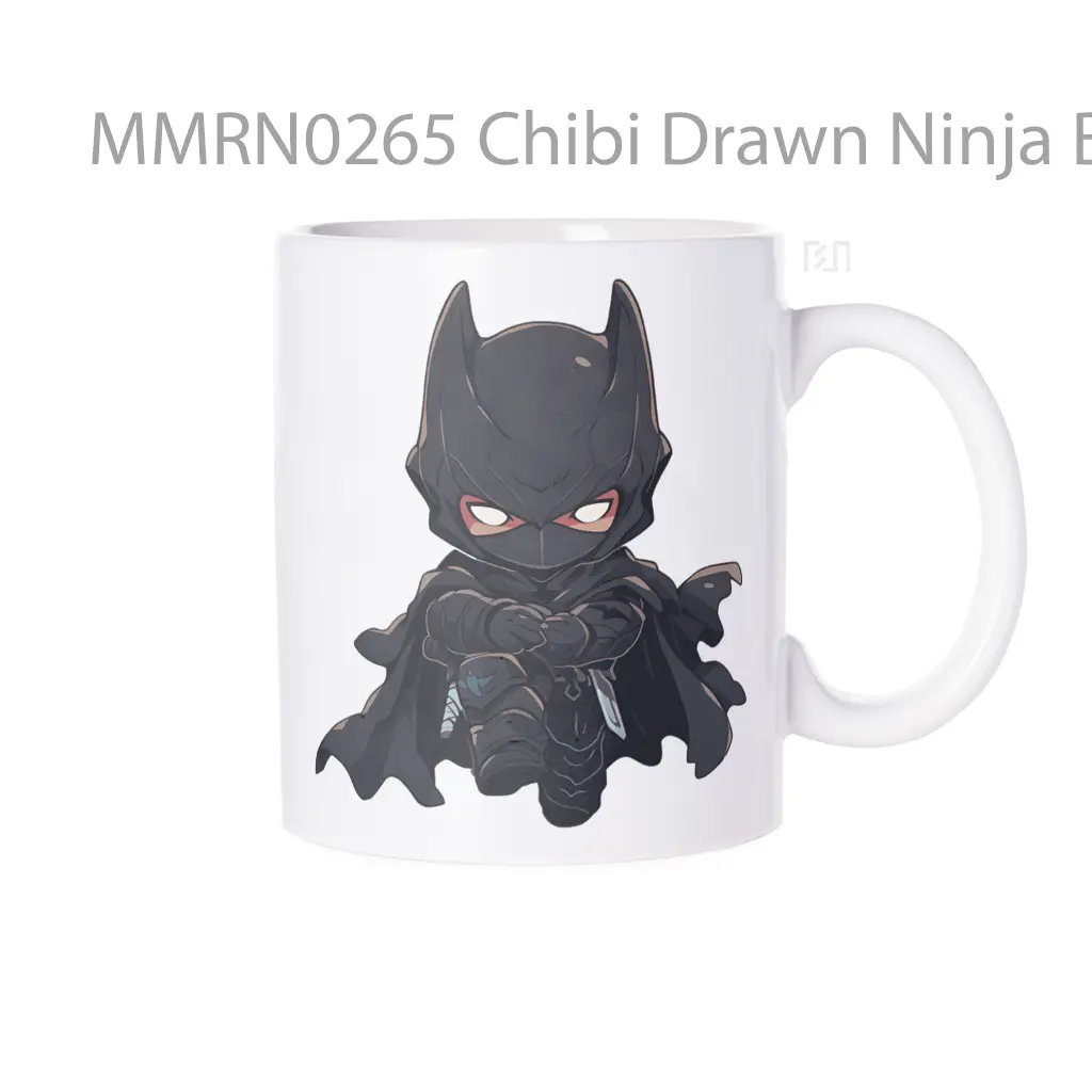 Chibi Drawn Ninja Batman Gelas Keramik Mug