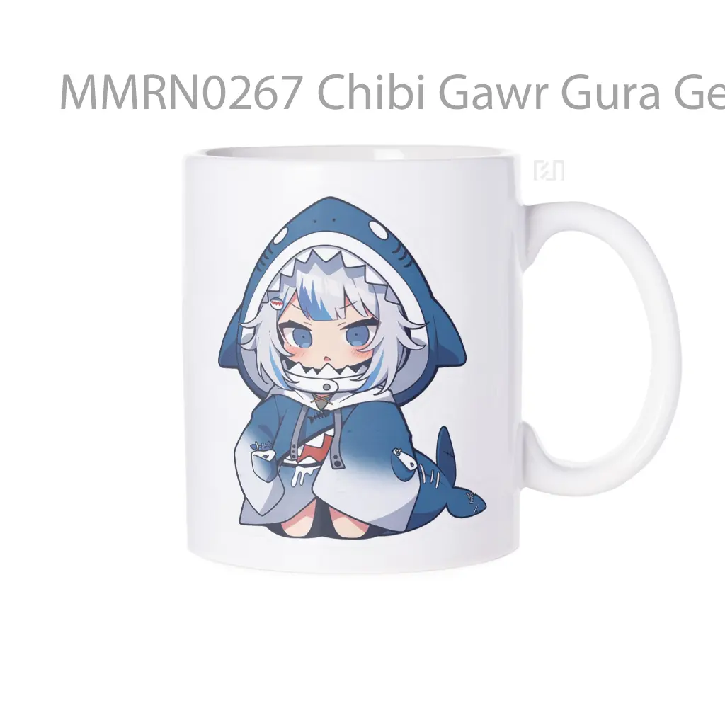 Chibi Gawr Gura Gelas Keramik Mug
