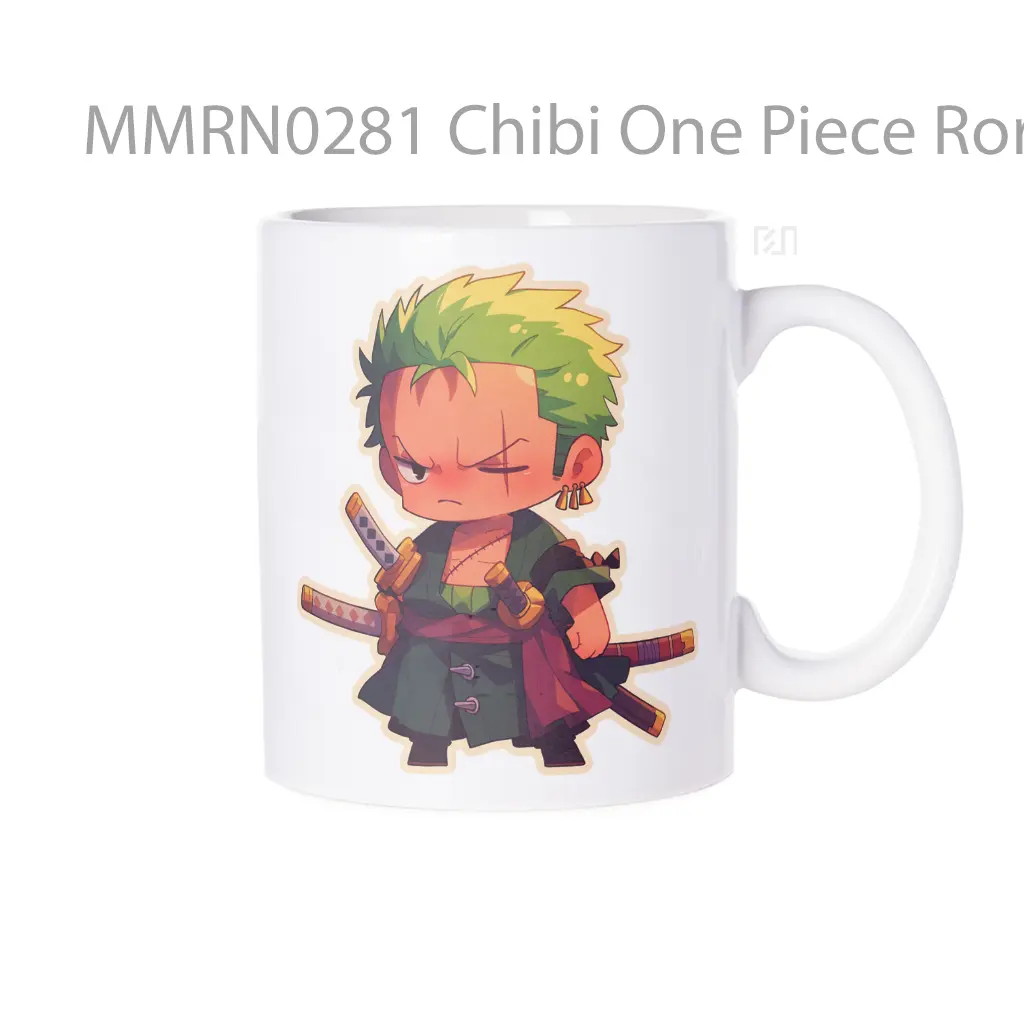 Chibi One Piece Roronoa Zoro Gelas Keramik Mug