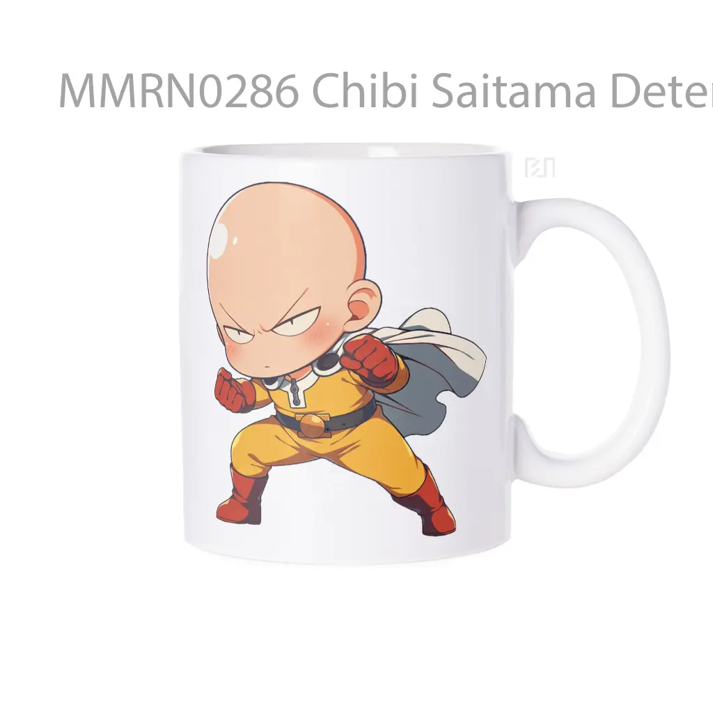 Chibi Saitama Determined Stance Gelas Keramik Mug