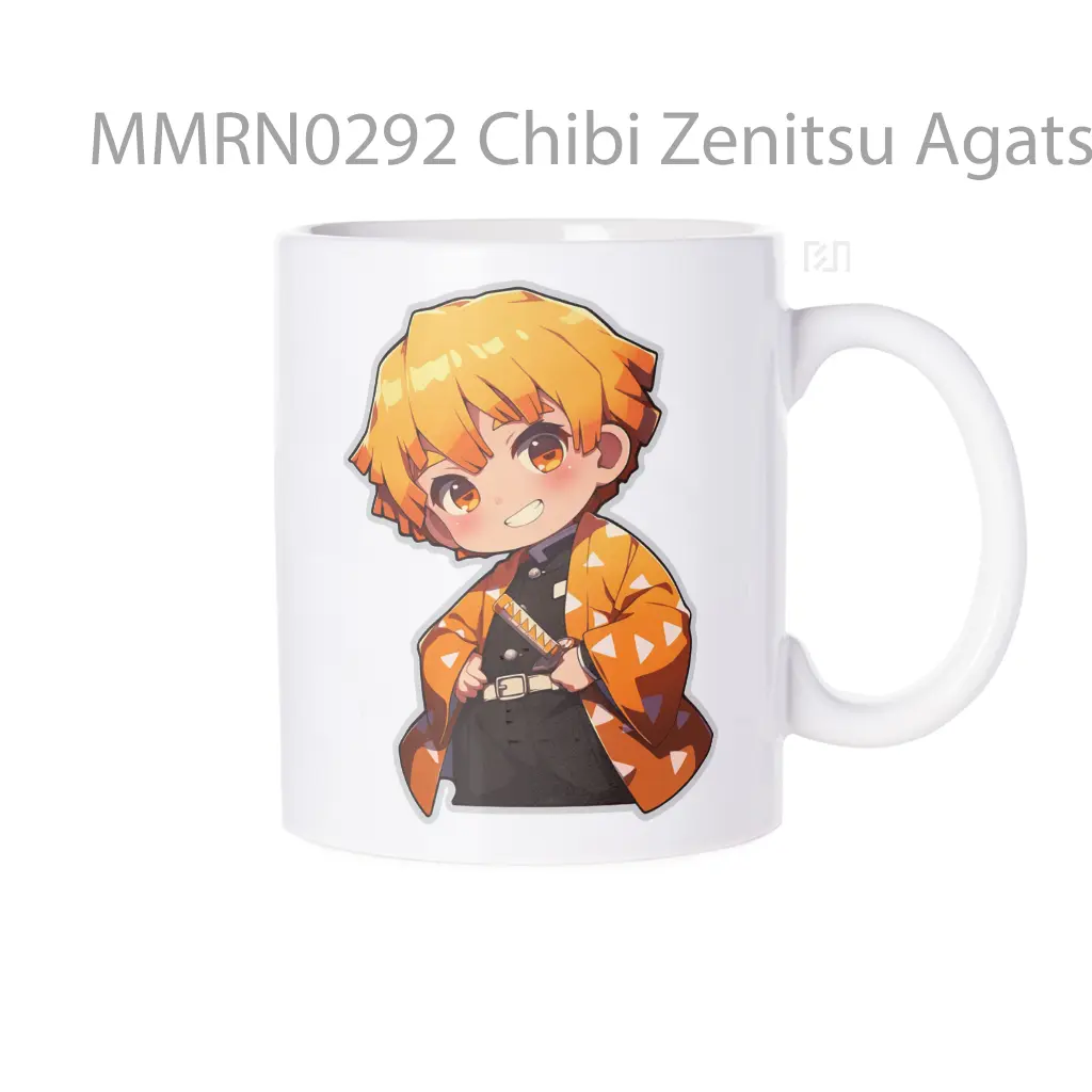 Chibi Zenitsu Agatsuma Happy Pose Gelas Keramik Mug