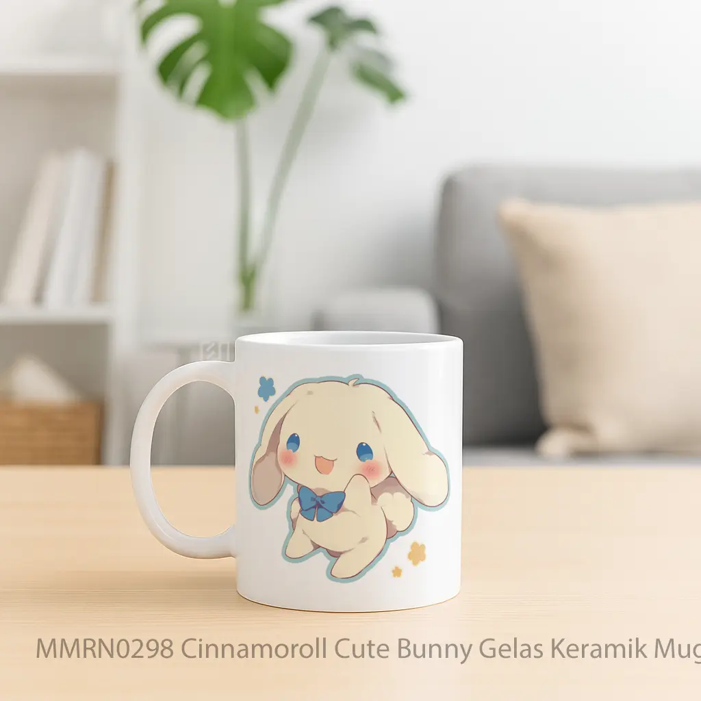 Cinnamoroll Cute Bunny Gelas Keramik Mug - Sudut 2