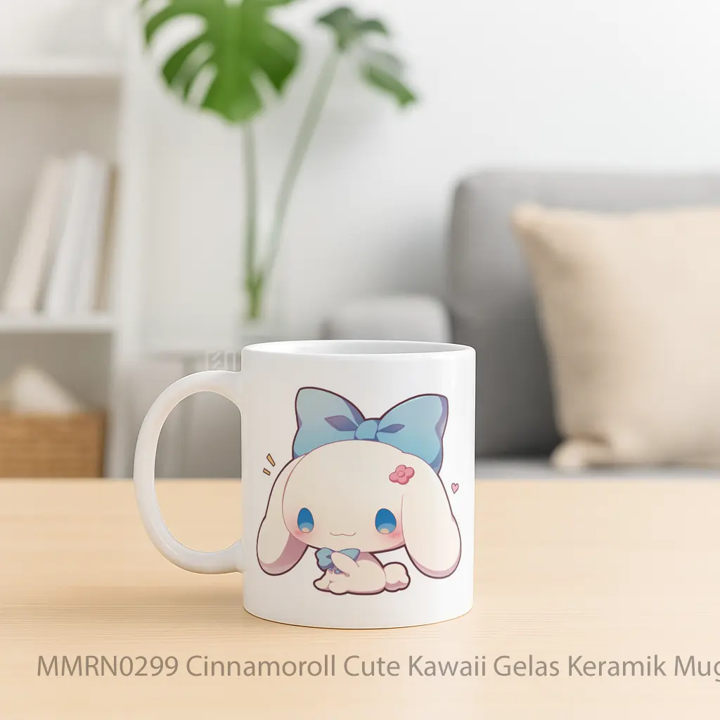 Cinnamoroll Cute Kawaii Gelas Keramik Mug - Sudut 2