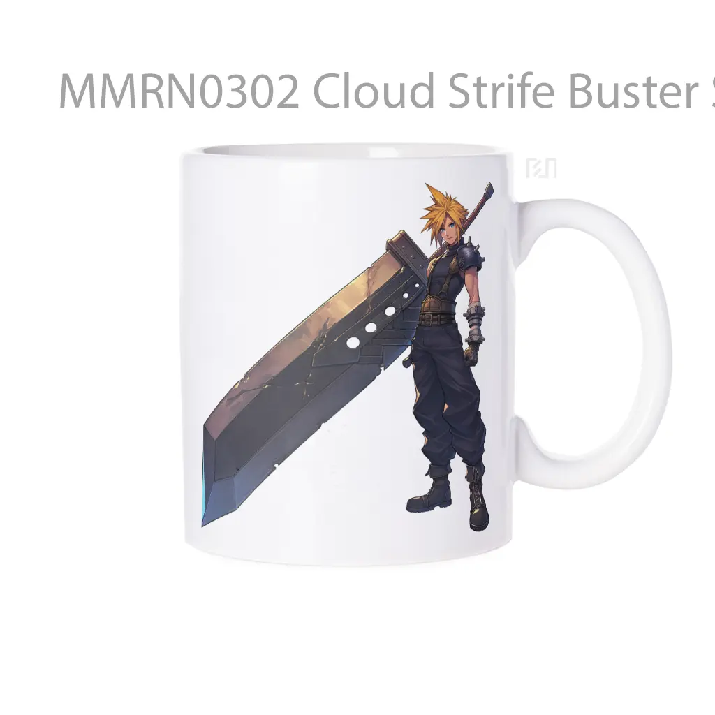 Cloud Strife Buster Sword Gelas Keramik Mug