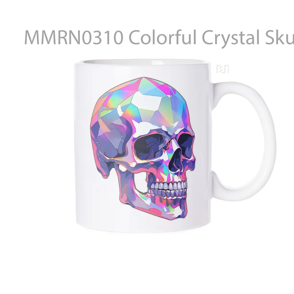 Colorful Crystal Skull Gelas Keramik Mug