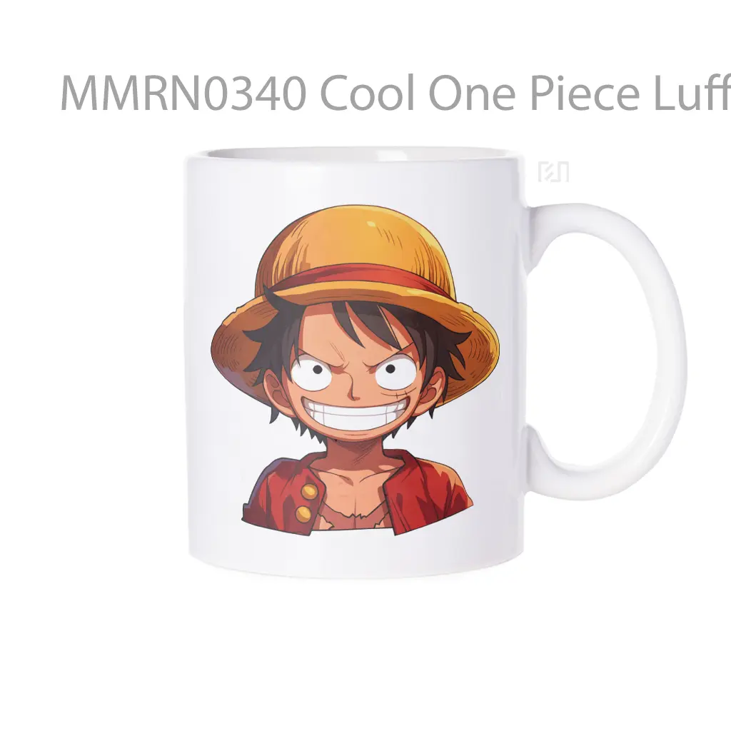 Mug Keramik Premium SNI - Cool One Piece Luffy Clipart Gelas Keramik Mug