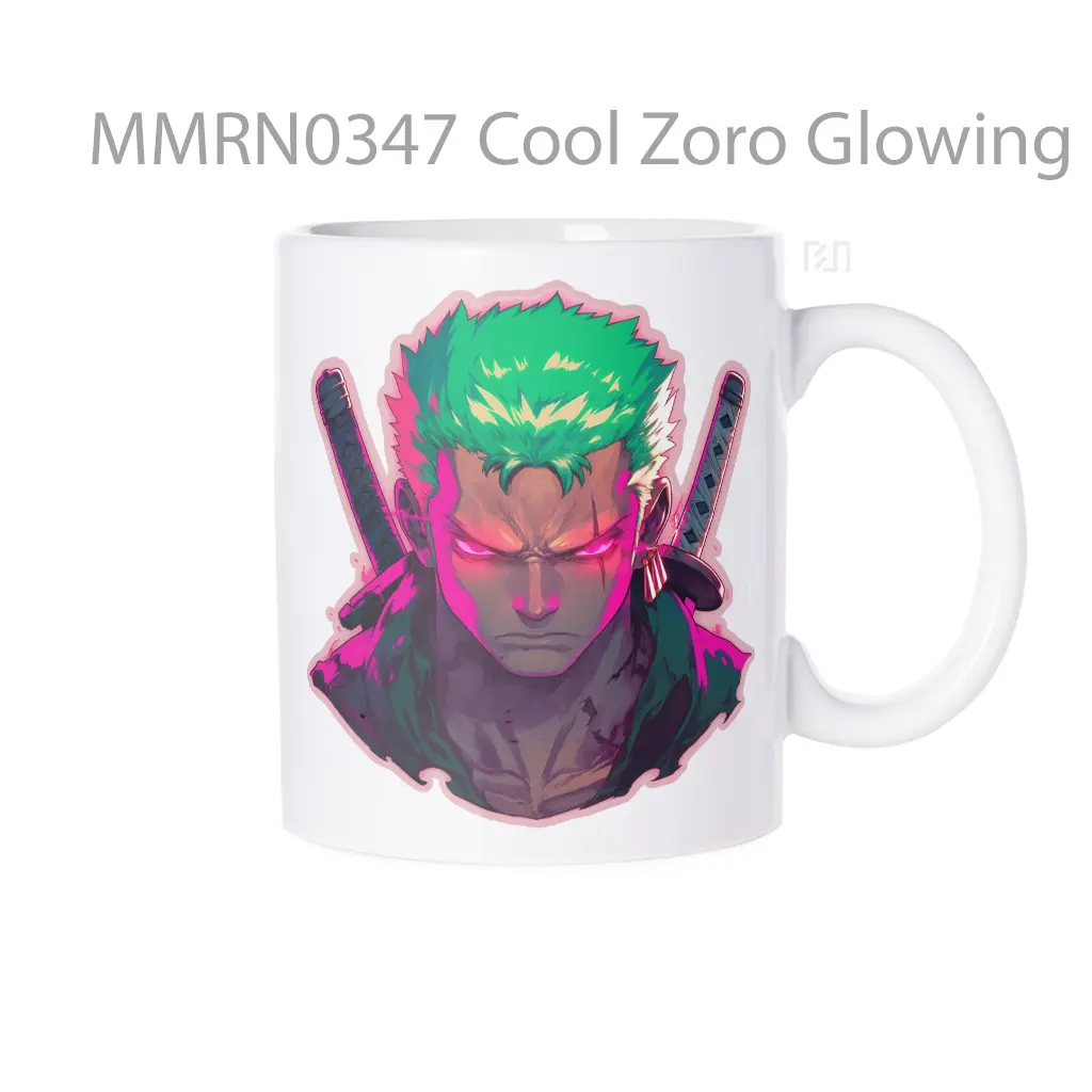 Mug Keramik Premium SNI - Cool Zoro Glowing Eyes Anime Gelas Keramik Mug