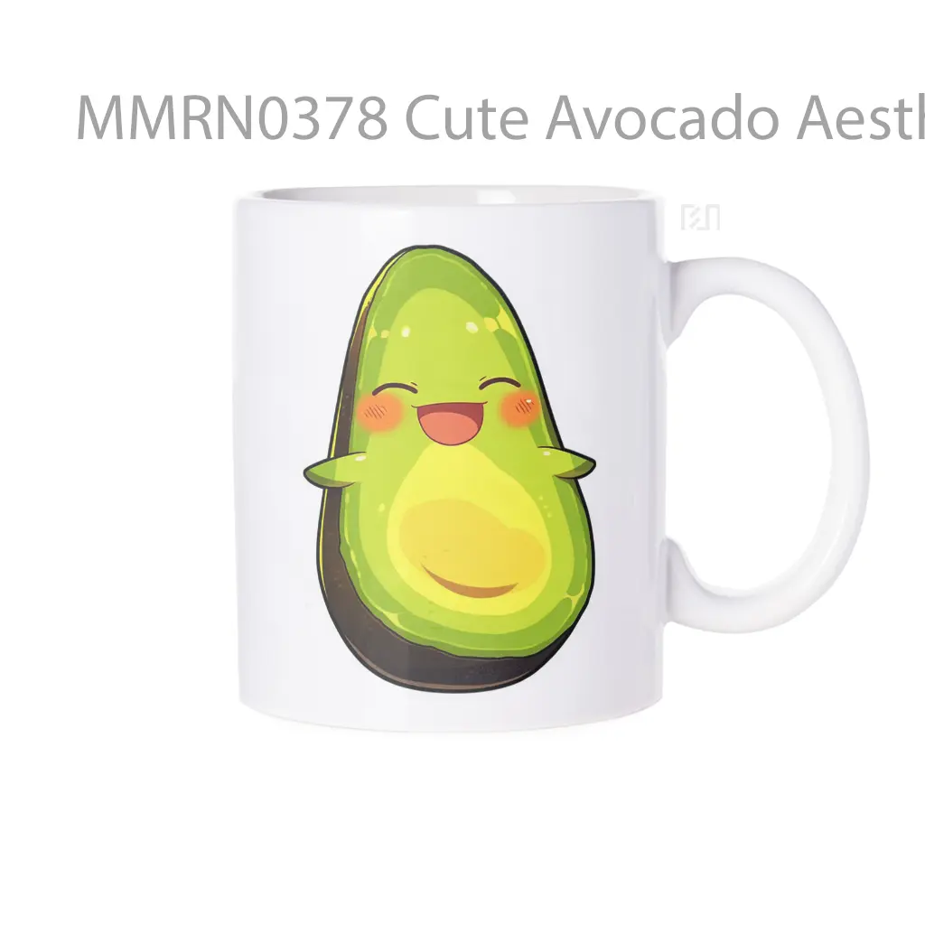 Cute Avocado Aesthetic Gelas Keramik Mug