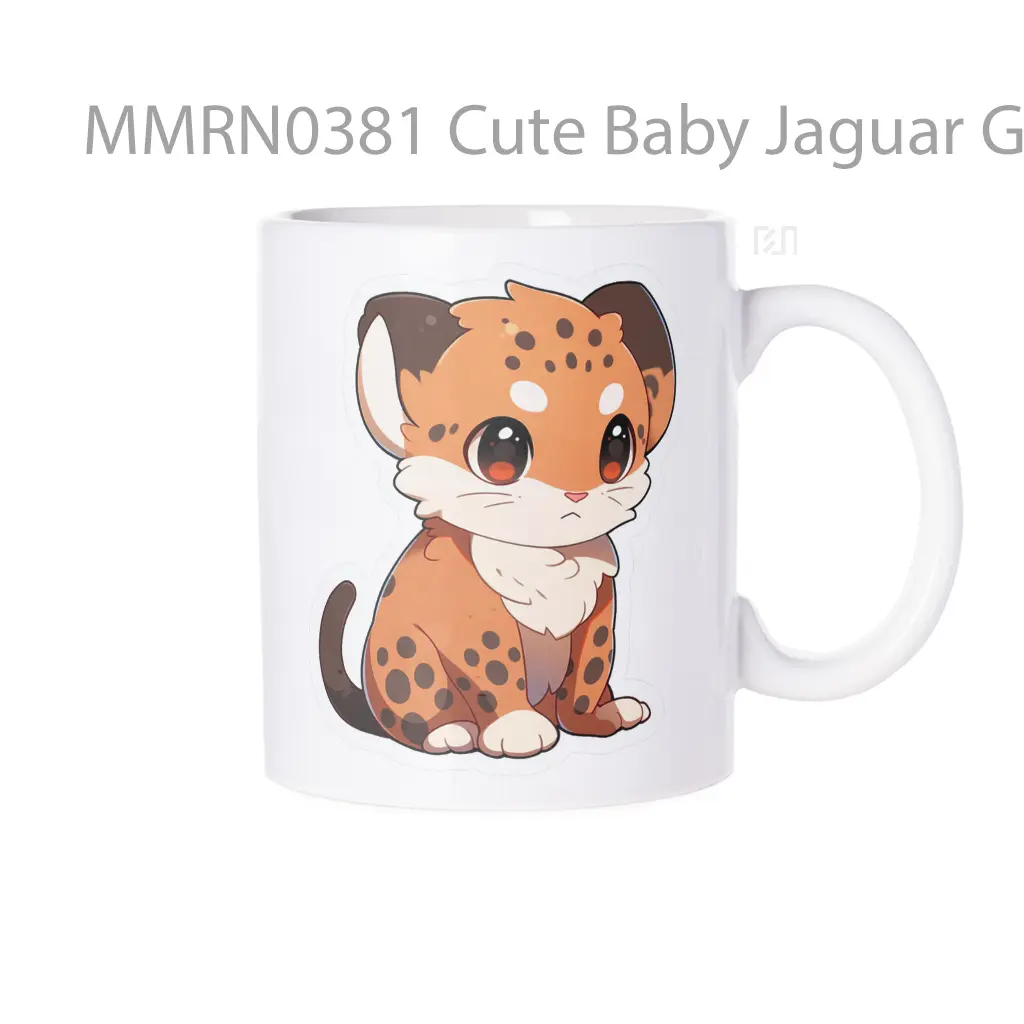 Mug Keramik Premium SNI - Cute Baby Jaguar Gelas Keramik Mug