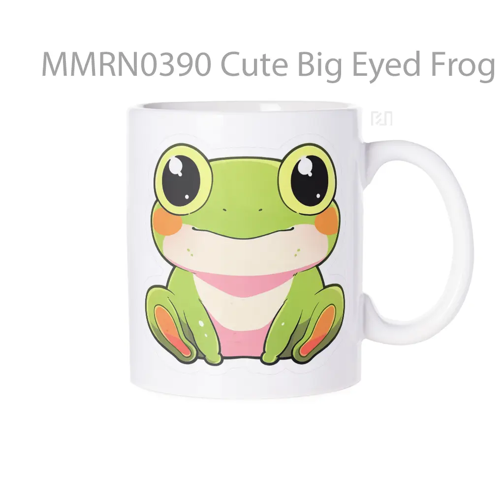 Cute Big Eyed Frog Gelas Keramik Mug