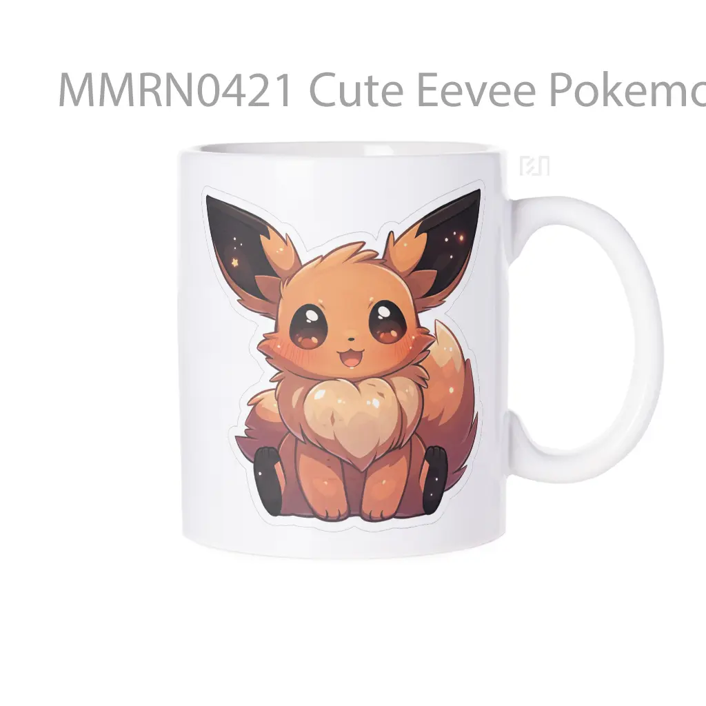 Cute Eevee Pokemon Gelas Keramik Mug