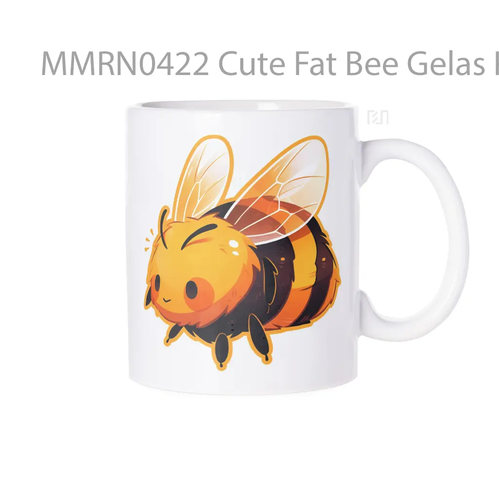 Cute Fat Bee Gelas Keramik Mug