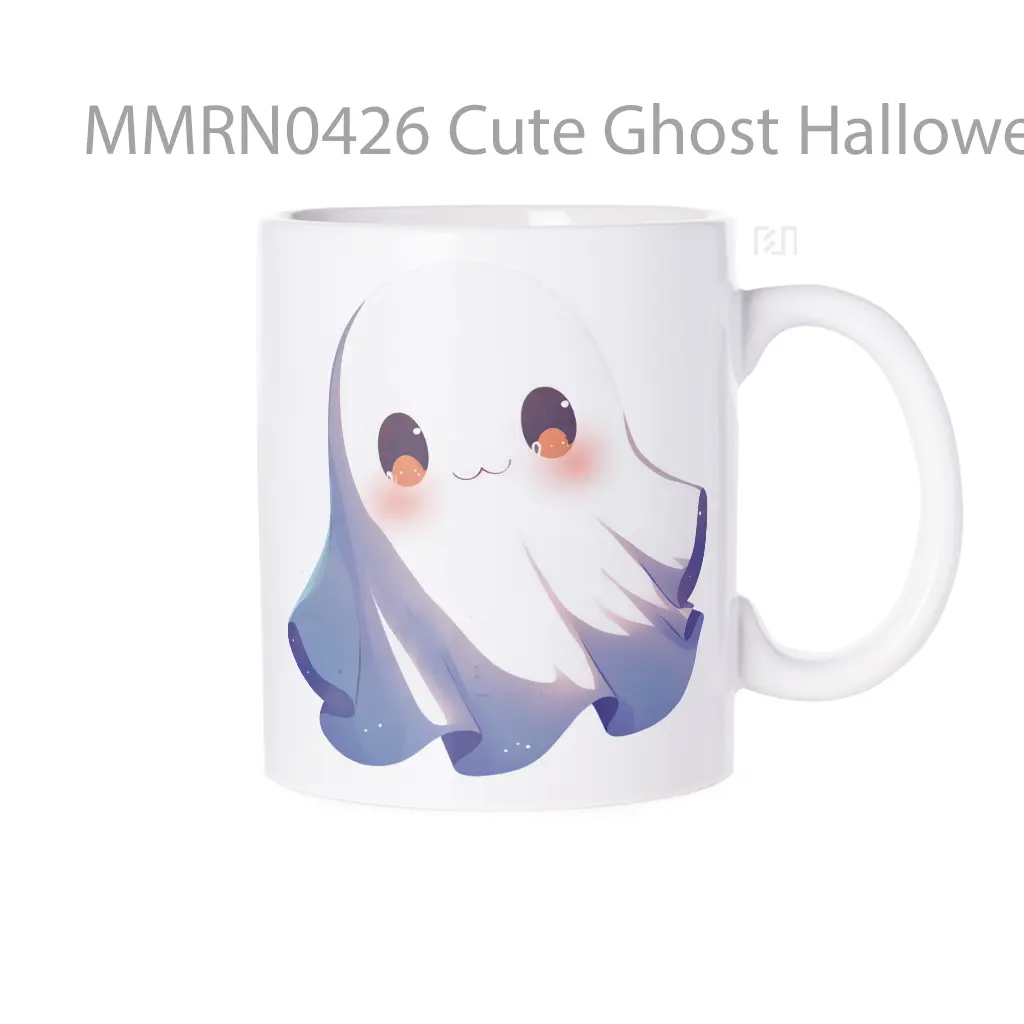 Cute Ghost Halloween Gelas Keramik Mug