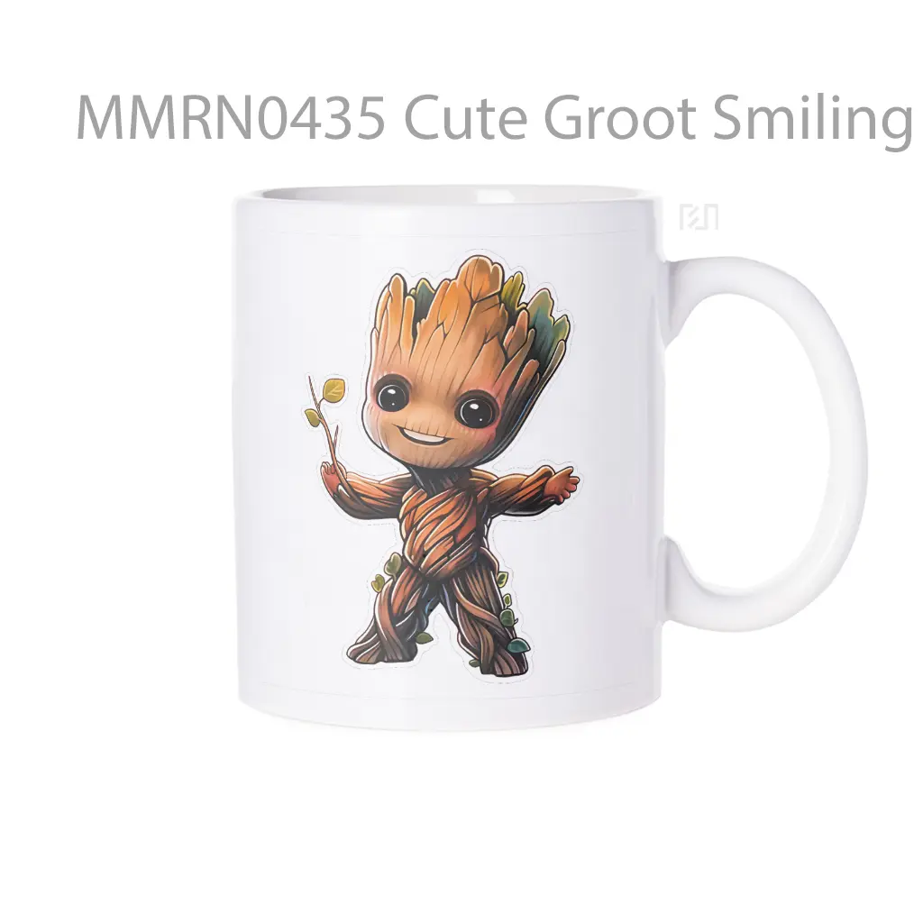 Cute Groot Smiling Marvel Gelas Keramik Mug