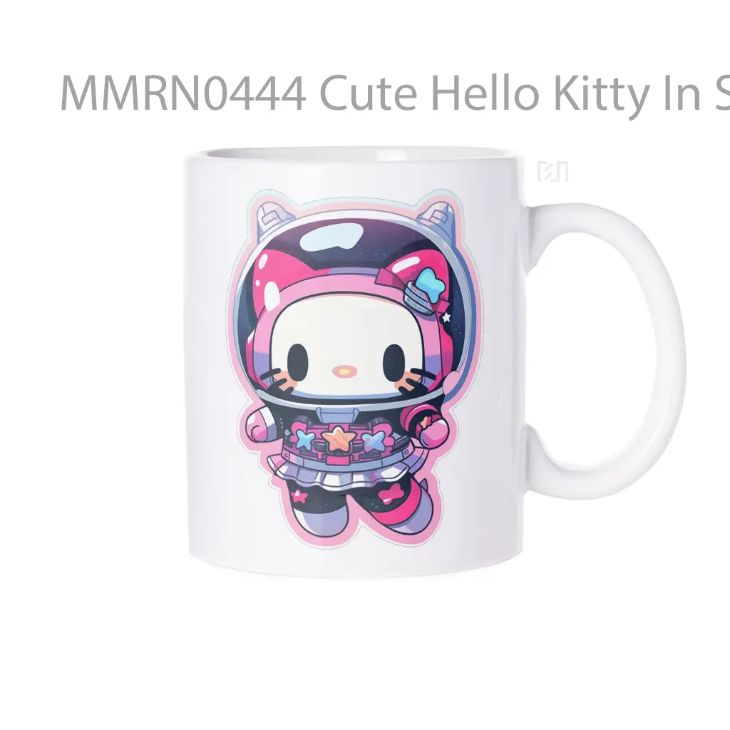 Cute Hello Kitty In Space Suit Gelas Keramik Mug