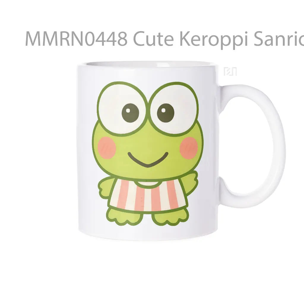 Cute Keroppi Sanrio Frog Gelas Keramik Mug