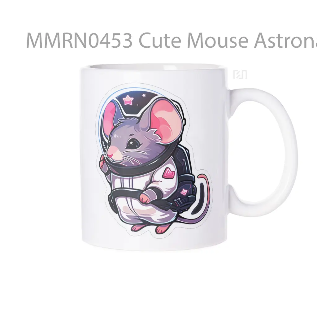 Cute Mouse Astronaut Gelas Keramik Mug