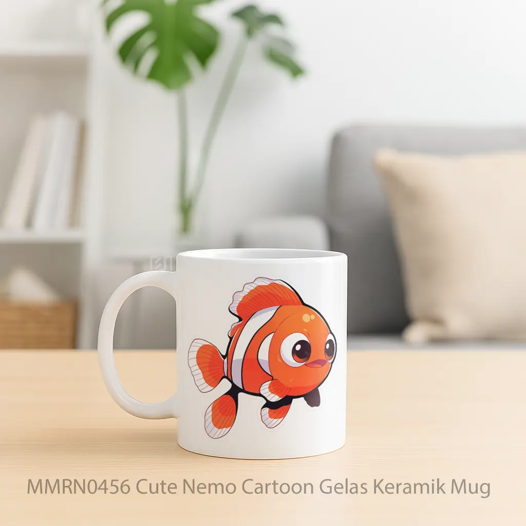 Cute Nemo Cartoon Gelas Keramik Mug - Sudut 2