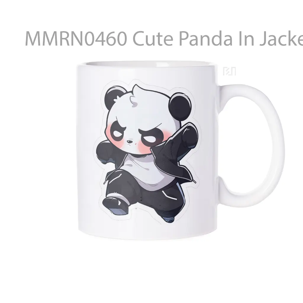 Cute Panda In Jacket Gelas Keramik Mug