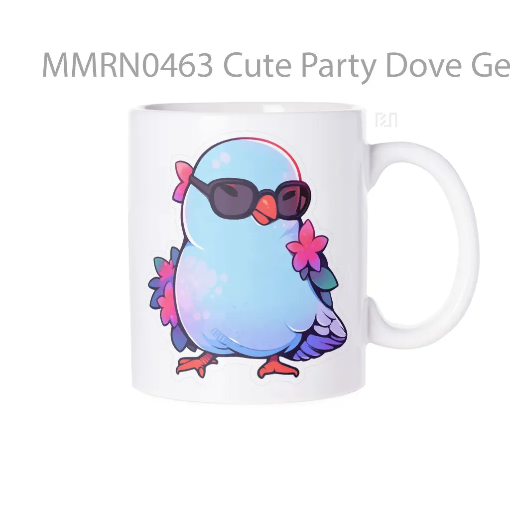 Cute Party Dove Gelas Keramik Mug