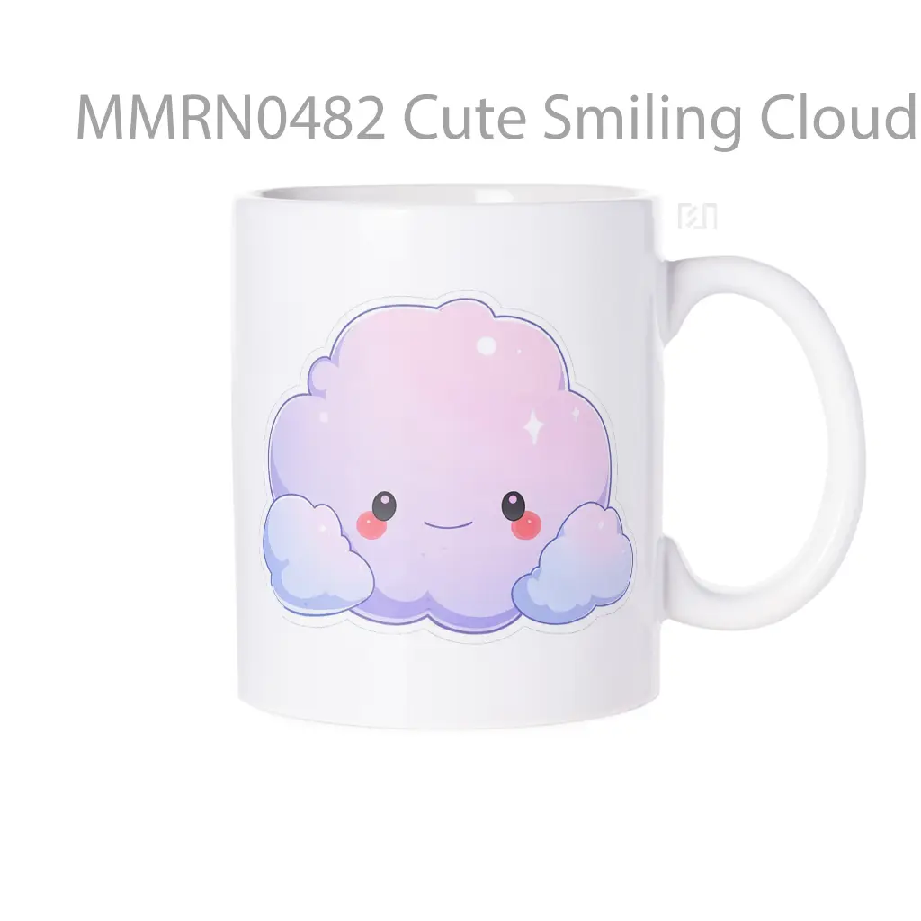 Cute Smiling Cloud Gelas Keramik Mug