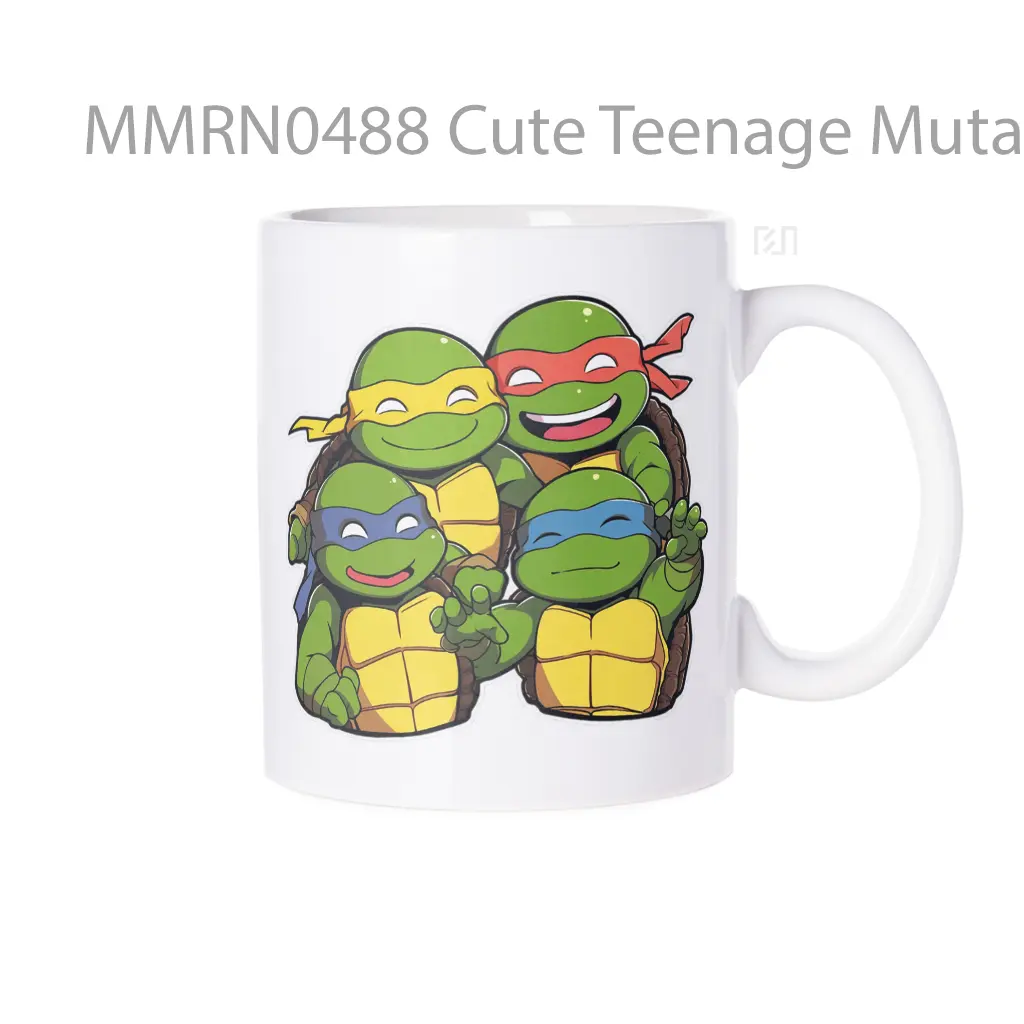 Cute Teenage Mutant Ninja Turtles Together Gelas Keramik Mug