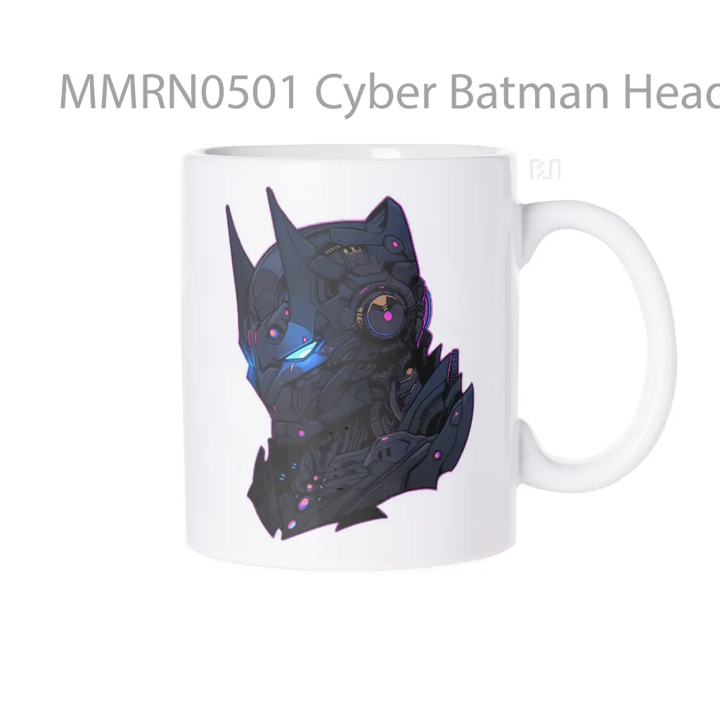 Cyber Batman Head Pink Stroke Gelas Keramik Mug
