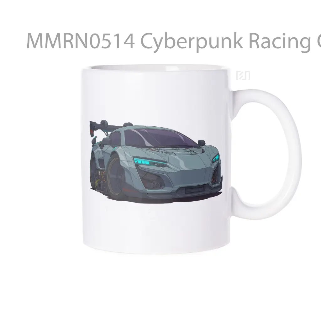Cyberpunk Racing Car Gelas Keramik Mug