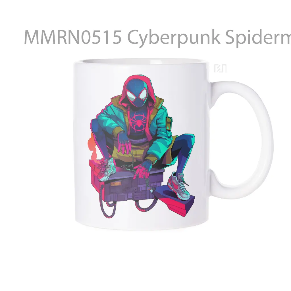 Cyberpunk Spiderman Comic Style Gelas Keramik Mug