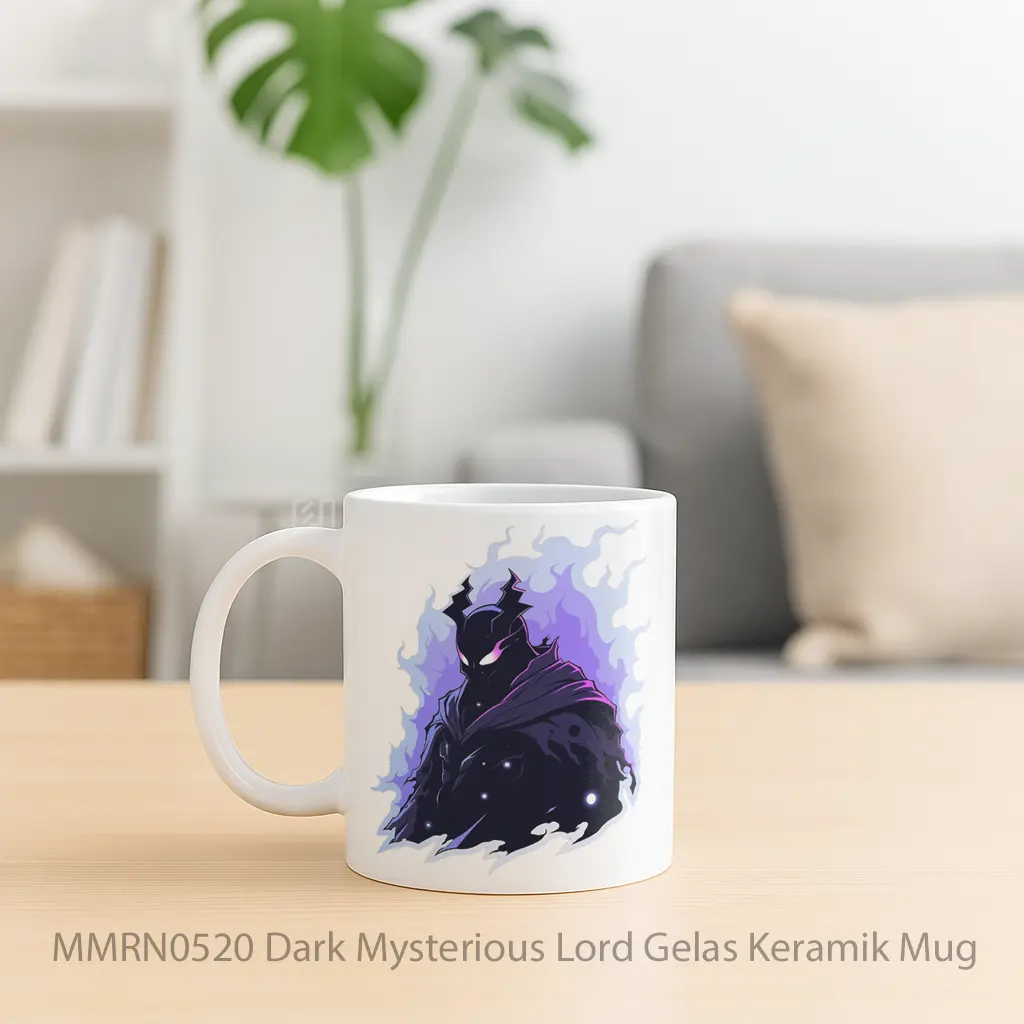 Dark Mysterious Lord Gelas Keramik Mug - Sudut 2