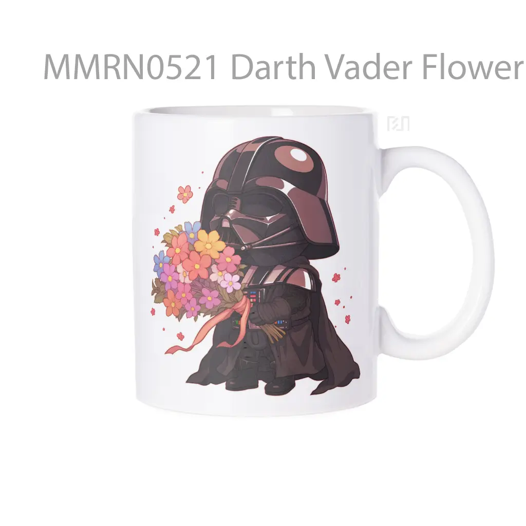 Darth Vader Flower Bouquet Chibi Gelas Keramik Mug