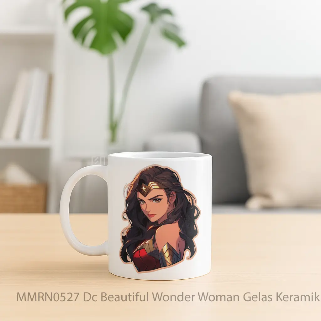 Dc Beautiful Wonder Woman Gelas Keramik Mug - Sudut 2