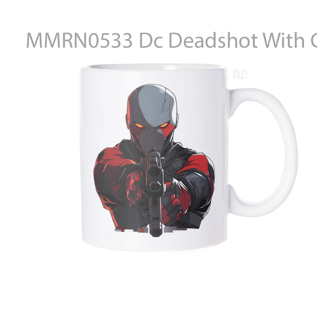Dc Deadshot With Gun Gelas Keramik Mug