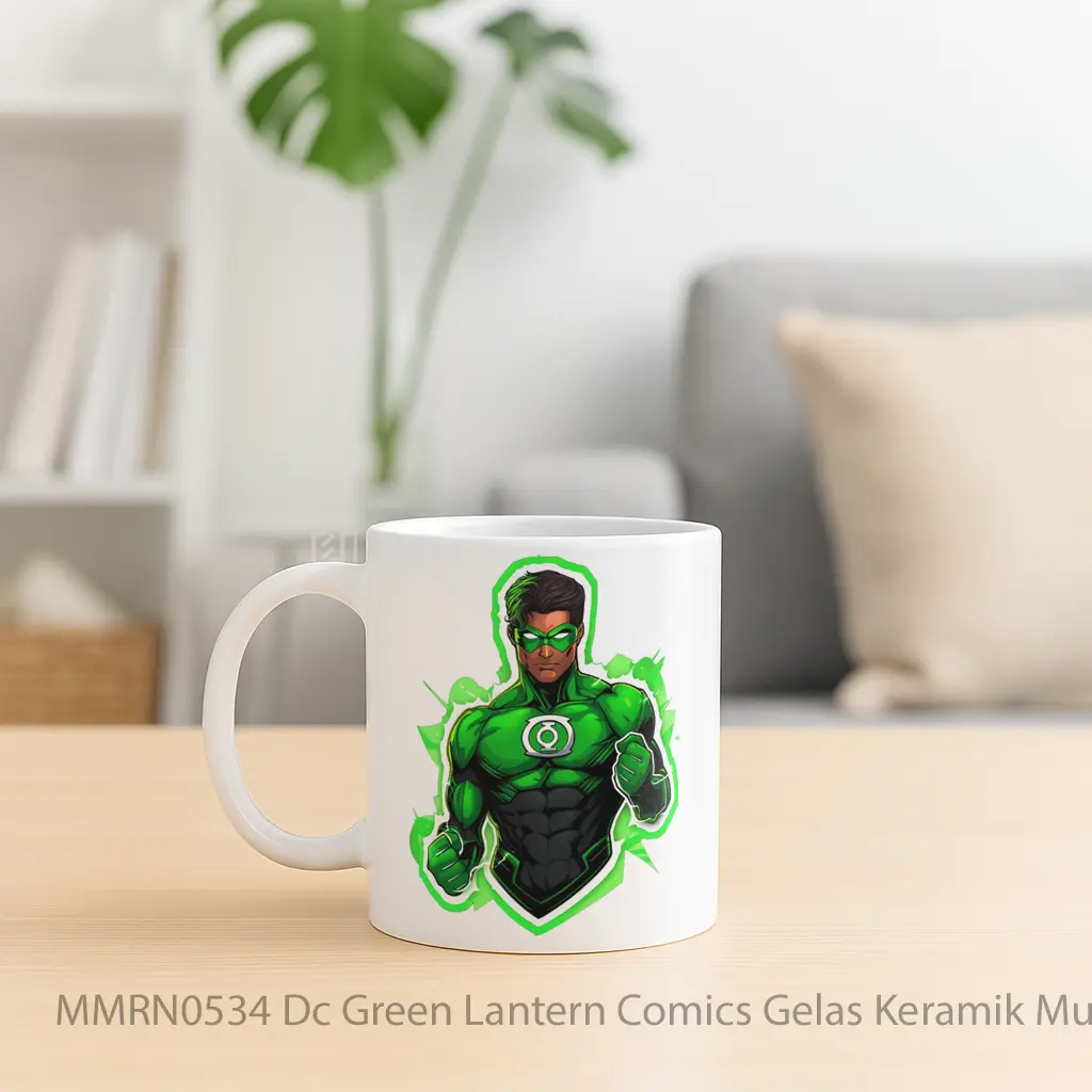 Dc Green Lantern Comics Gelas Keramik Mug - Sudut 2