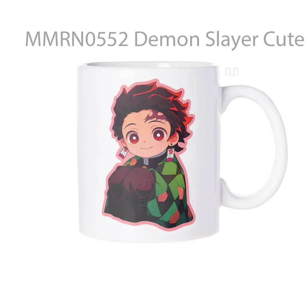 Demon Slayer Cute Tanjiro Pink Stroke Gelas Keramik Mug