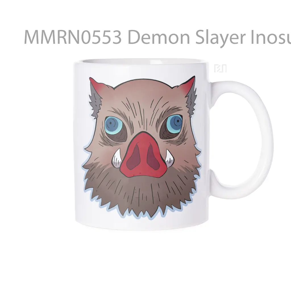 Demon Slayer Inosuke Hashibira Boar Mask Gelas Keramik Mug