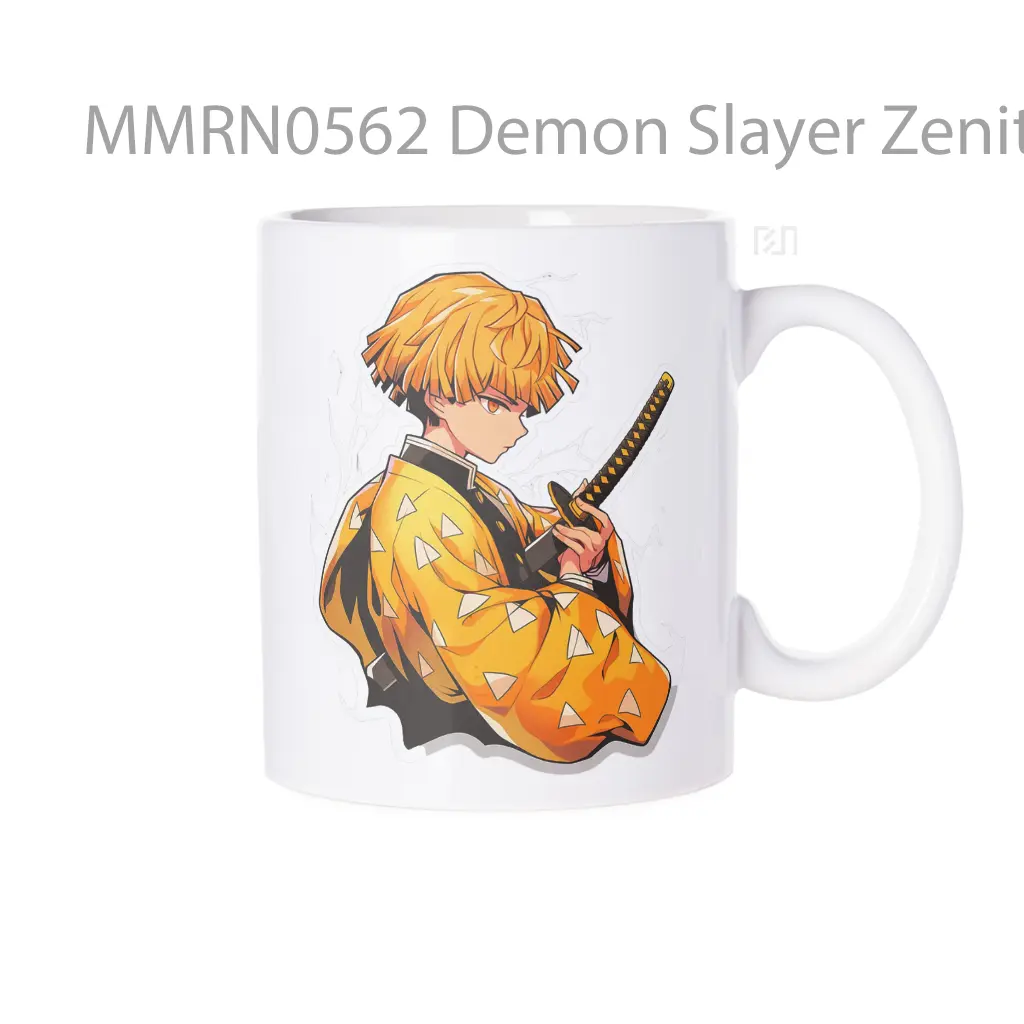 Demon Slayer Zenitsu Side Stance With Katana Under Arm Gelas Keramik Mug