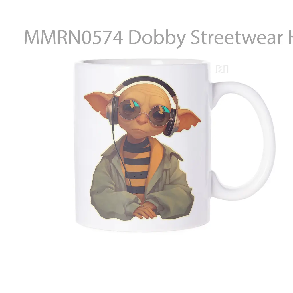 Dobby Streetwear Headphones Style Clipart Gelas Keramik Mug