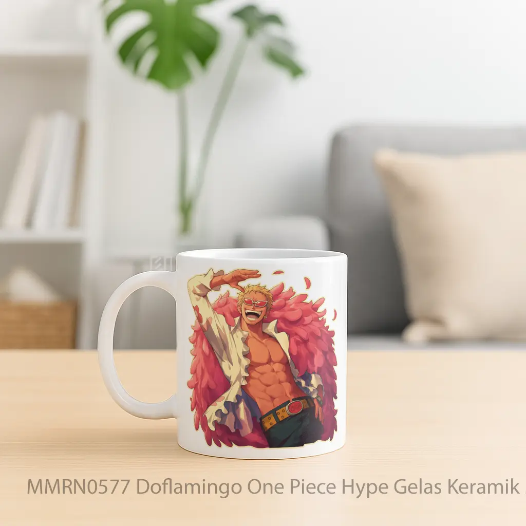 Doflamingo One Piece Hype Gelas Keramik Mug - Sudut 2